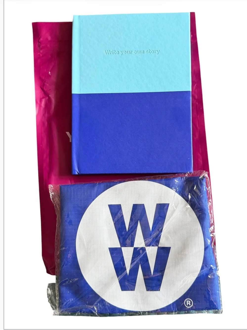 WW Branded Blue Tote Bag and Journal Set
